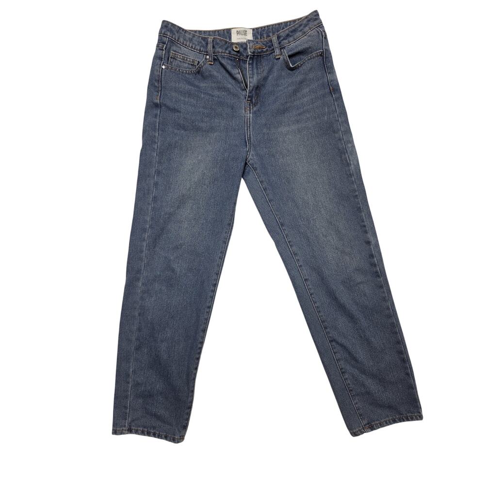 Pause Medium Wash Relaxed Straight Leg Denim Jeans Women Size XL